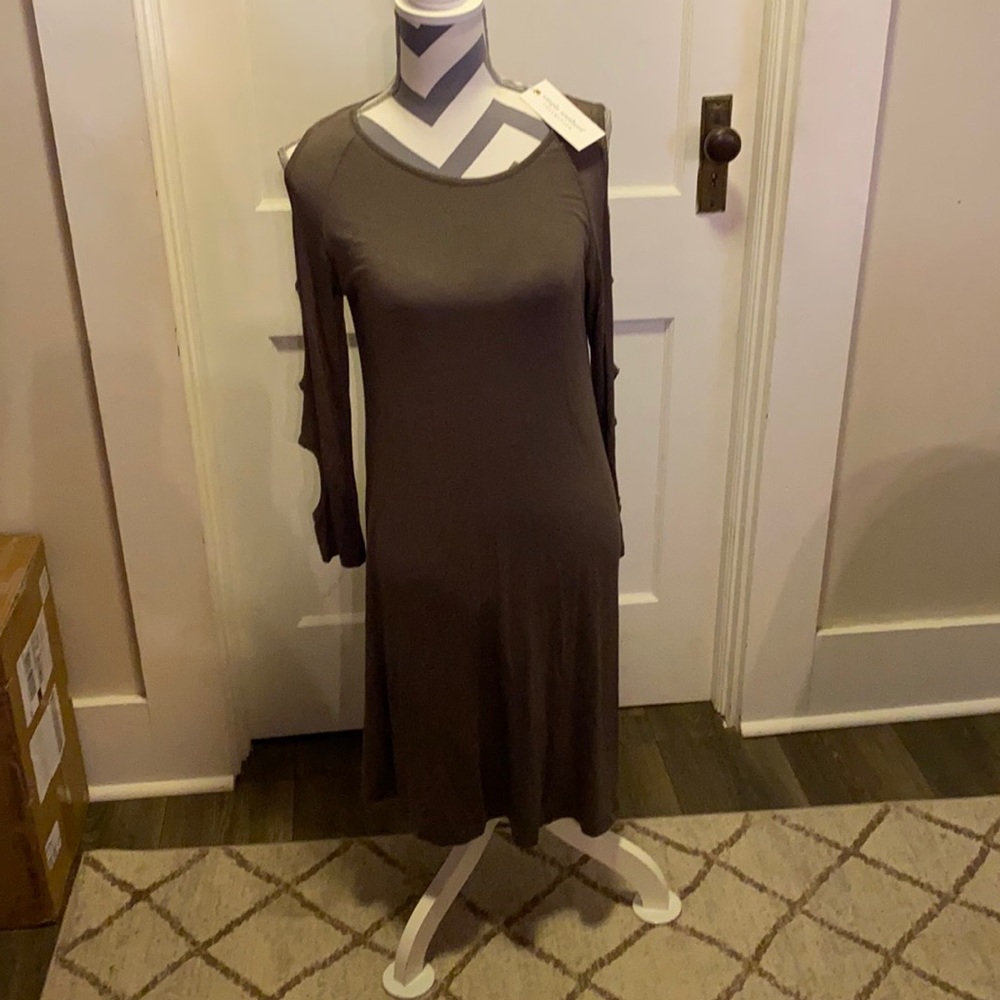 Cold Shoulder Knit Dress